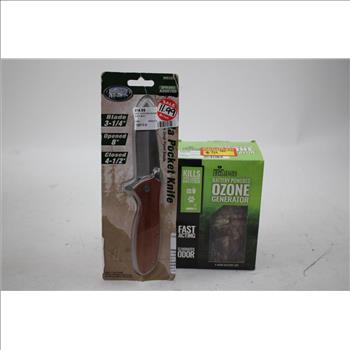 CRKT, Northwest Trail, Gordon Folding Knives, With Ozone Generator, 4 Pieces