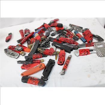 CRKT, Red Dawn, Camillus And Other Knives, 55 Pieces