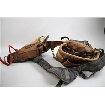 CRL Sure-Grip Vacuum Lifter, Tool Belt, Tool Lanyard, And Gun Holster With Belt, 4 Pieces