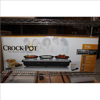 Crock Pot SCRBC759-PS Trio Cook & Serve Slow Cooker Buffet Server