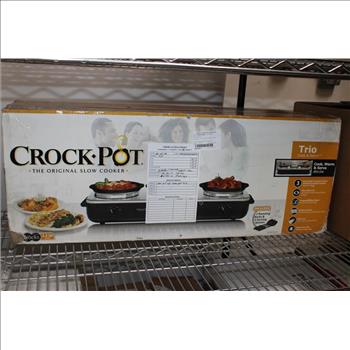 Crock Pot SCRBC759-PS Trio Cook & Serve Slow Cooker Buffet Server