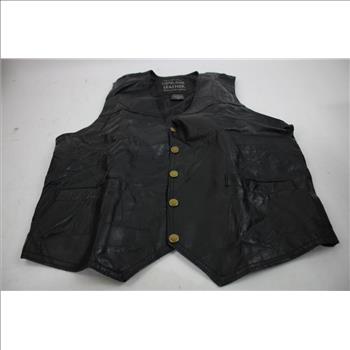 Cropped Women's XL Biker Jacket, Medium Biker Vest, Men's XL Biker Vest, 3 Pieces