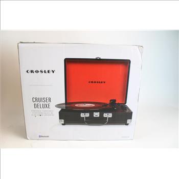 Crosley Cruiser Deluxe Portable Turntable Featuring Built In Bluetooth Speakers
