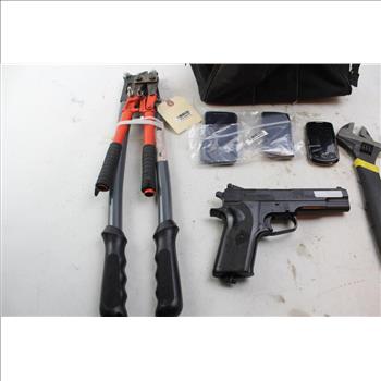 CrosMan 1008 Repeater BB Gun, Cell Phones, And Tools; 10+ Items