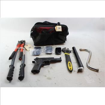 CrosMan 1008 Repeater BB Gun, Cell Phones, And Tools; 10+ Items
