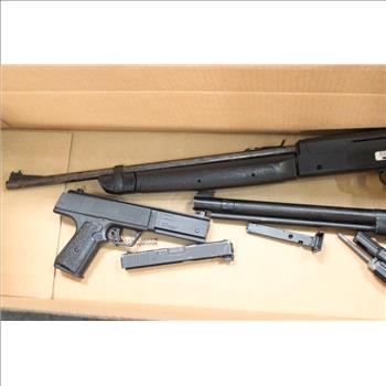 Crosman, GLOCK, Daisy Air Pistols/Rifles Lot With Damaged Air Gun Parts, 5 Pieces