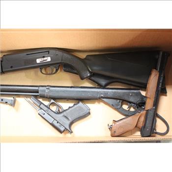 Crosman, GLOCK, Daisy Air Pistols/Rifles Lot With Damaged Air Gun Parts, 5 Pieces