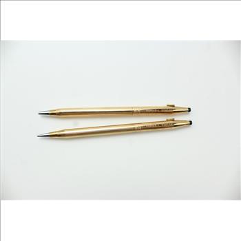 Cross 14k Gold Filled Pen & Pencil Set In Original Box