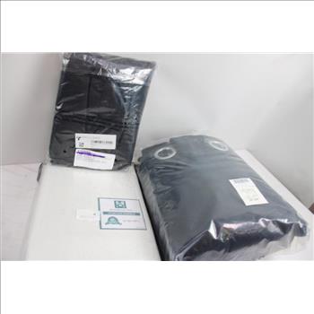 Curtain And Packing Cube Lot, 3 Pieces