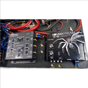 Custom Amplifier Rack - Clarion 3-Way Audio Crossover, CT Sounds Amp, And More
