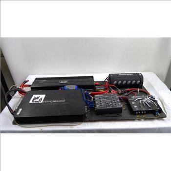 Custom Amplifier Rack - Clarion 3-Way Audio Crossover, CT Sounds Amp, And More
