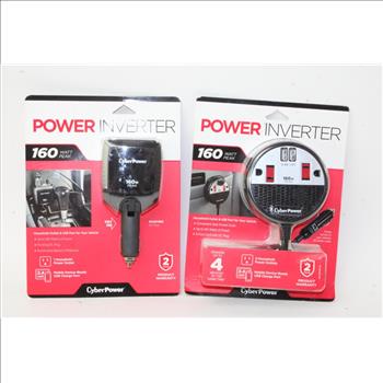 CyberPower 160 Power Inverter With 2 AC Outlets And 2 USB Ports