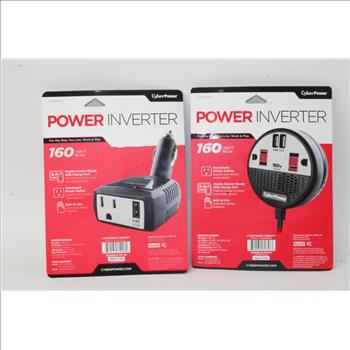 CyberPower 160 Power Inverter With 2 AC Outlets And 2 USB Ports