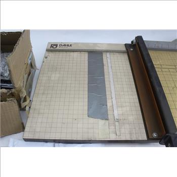 Dahle 112 Vintage Paper Cutter, SmartSource ShelfTalk Clips, & More; 10+ Pieces