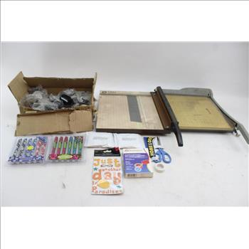 Dahle 112 Vintage Paper Cutter, SmartSource ShelfTalk Clips, & More; 10+ Pieces