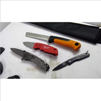 Daisy Bb Rifle, Machete, Misc Knives, 6 Pieces