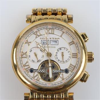 Daniel Steiger 18kt GP Evolution Watch