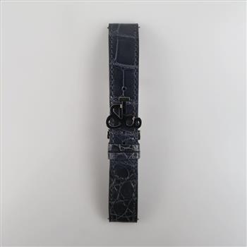 Dark Grey Watch Band Stainless Steel Clasp