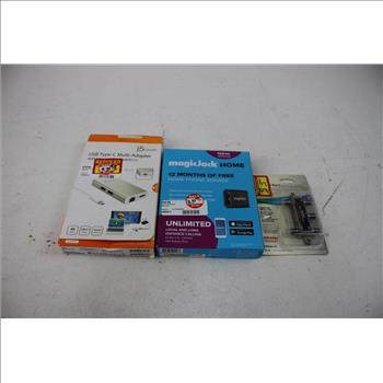 Data & Video Cable Tester, Multi-Adapter, Video Recorder System, And More, 7 Pieces