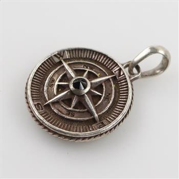 David Yurman Maritime Compass Amulet With Black Stone