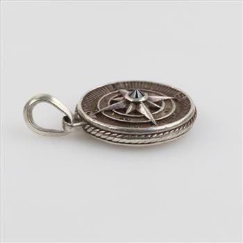 David Yurman Maritime Compass Amulet With Black Stone
