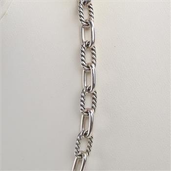 David Yurman Sterling Silver 18kt Gold Madison Necklace - Evaluated By Certified Gemologist-AGS/GIA