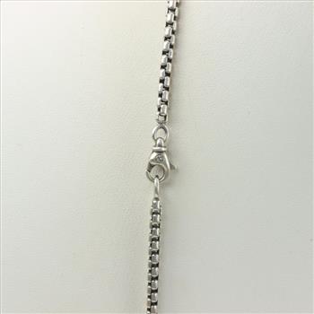 David Yurman Sterling Silver Box Chain Necklace