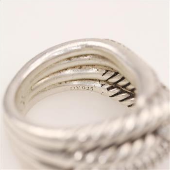 David Yurman Sterling Silver Triple Loop Labyrinth Ring