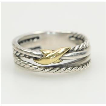 David Yurman Sterling Silver X Crossover Band