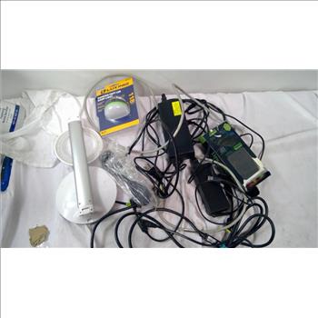 Daylight Lamp, Tech Rebellion Portable Charger, And More Electronics Bulk Lot