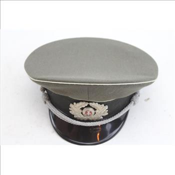 DDR STASI Man's Uniform Cap Umbrella Size 56 East German Visor