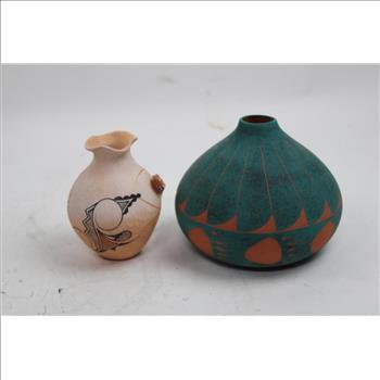 Decorative Pottery And Stone, 5 Pieces