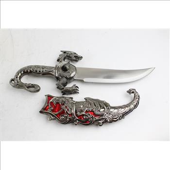 Defender Xtreme 8968 Fantasy Red Dragon Dagger And Scabbard