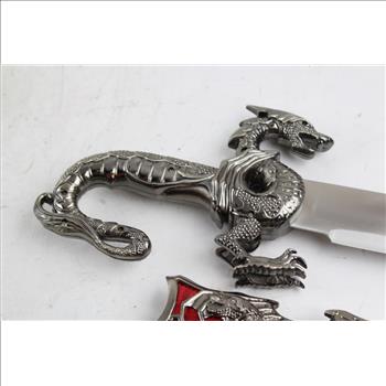 Defender Xtreme 8968 Fantasy Red Dragon Dagger And Scabbard