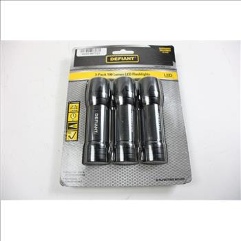 Defiant 3-Pack 100 Lumen LED Flashlgihts