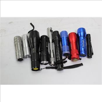 Defiant, Tactical, Utilitech+ More Assorted Flashlights 10 Pieces