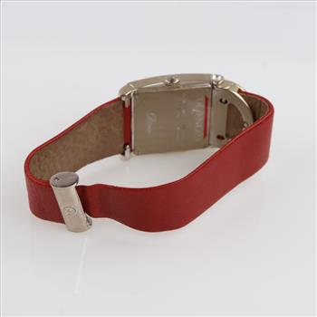 DeLaneau Dome Depose 2.13cts Diamond 18kt White Gold Watch-Evaluated By Certified Gemologist-AGS/GIA