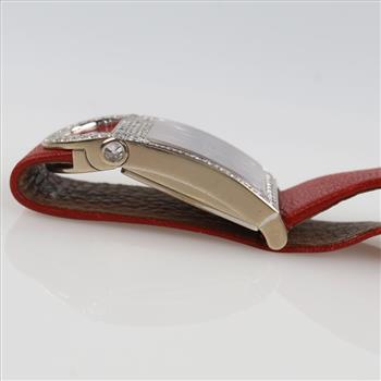 DeLaneau Dome Depose 2.13cts Diamond 18kt White Gold Watch-Evaluated By Certified Gemologist-AGS/GIA