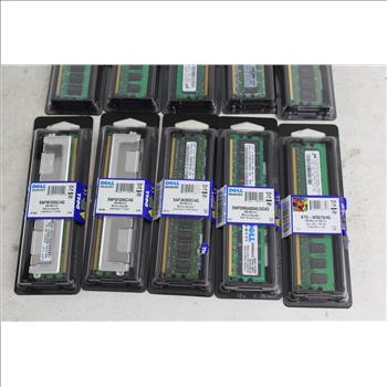 Dell And Kingston  Memory Modules, 10 Pieces