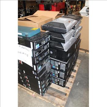 Dell Desktop Computers, Monitors, And Other Electronic Equipment, 30+ Pieces
