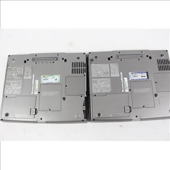 Dell Latitude D600 Laptop Notebooks, 2 Pieces