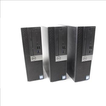 Dell OptiPlex 7060 Computer Lot, 3 Pieces, Sold For Parts