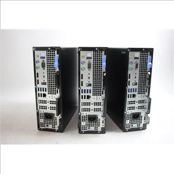 Dell OptiPlex 7060 Small Form Factor Desktop Computer Towers, Lot Of 3