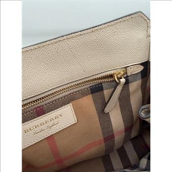 Designer Burberry Leather Hand Bag - Doublechecked By Entrupy
