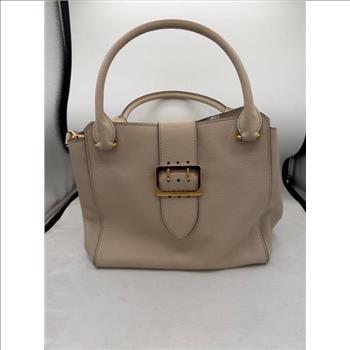 Designer Burberry Leather Hand Bag - Doublechecked By Entrupy