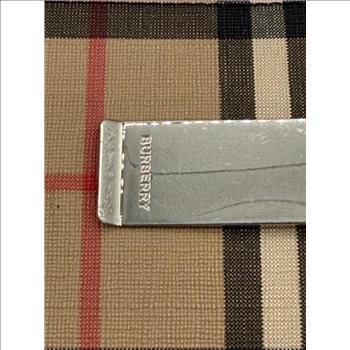 Designer Burberry Wallet With Money Clip - Doublechecked By Entrupy