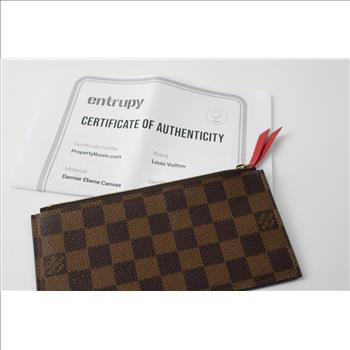 Designer Louis Vuitton Zipper Pouch - Doublechecked By Entrupy
