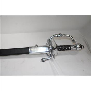 Detailed Handle Sword With Sheath