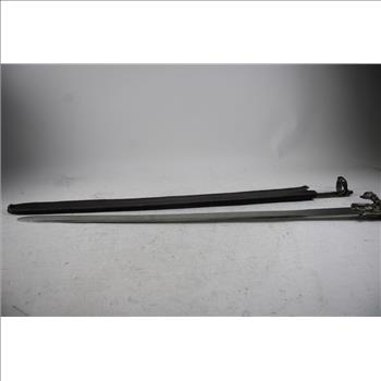 Detailed Handle With Gem Stainless Sword