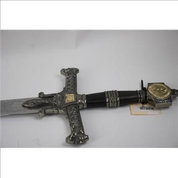 Detailed Silver-Toned Sword